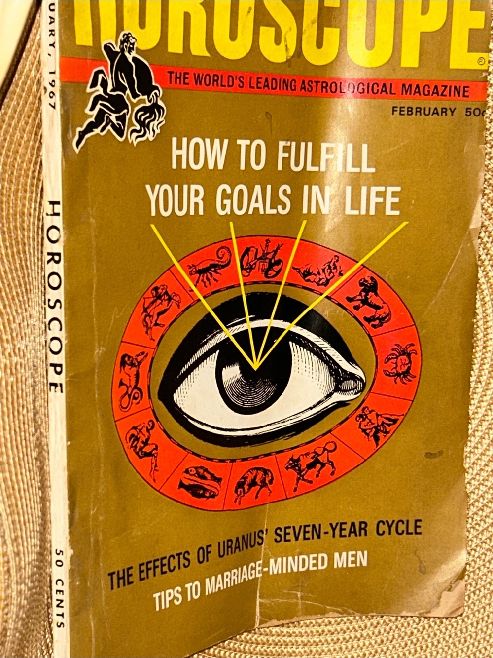 Vintage FEBRUARY 1967 Magazine Horoscope 50 cent magazine WOW